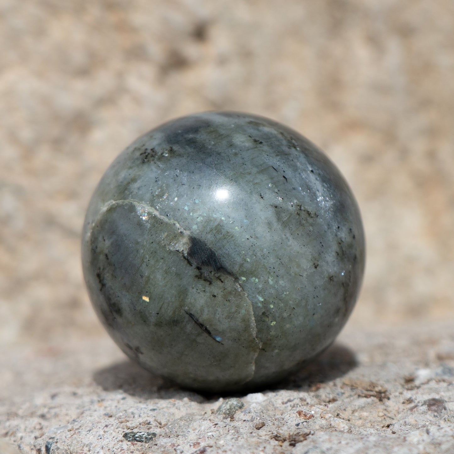 Grey Labradorite Sphere