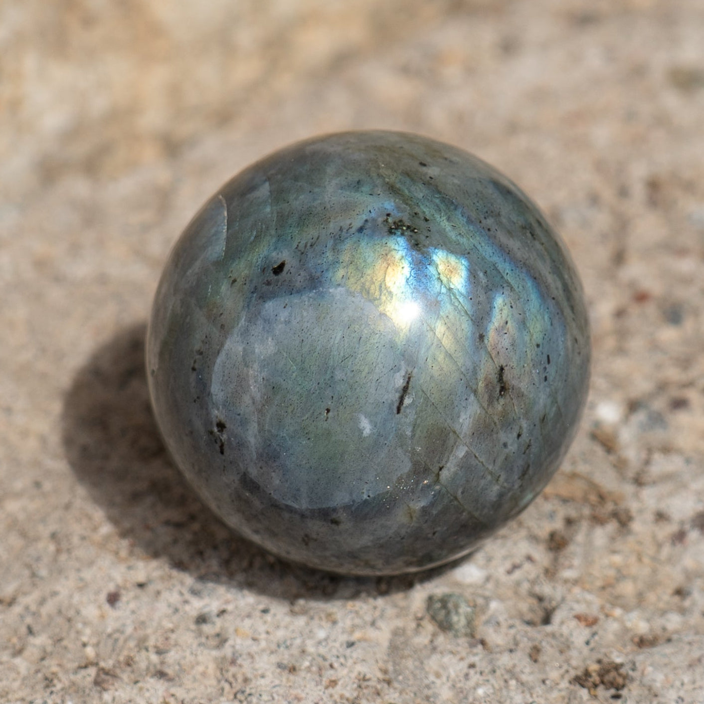Grey Labradorite Sphere