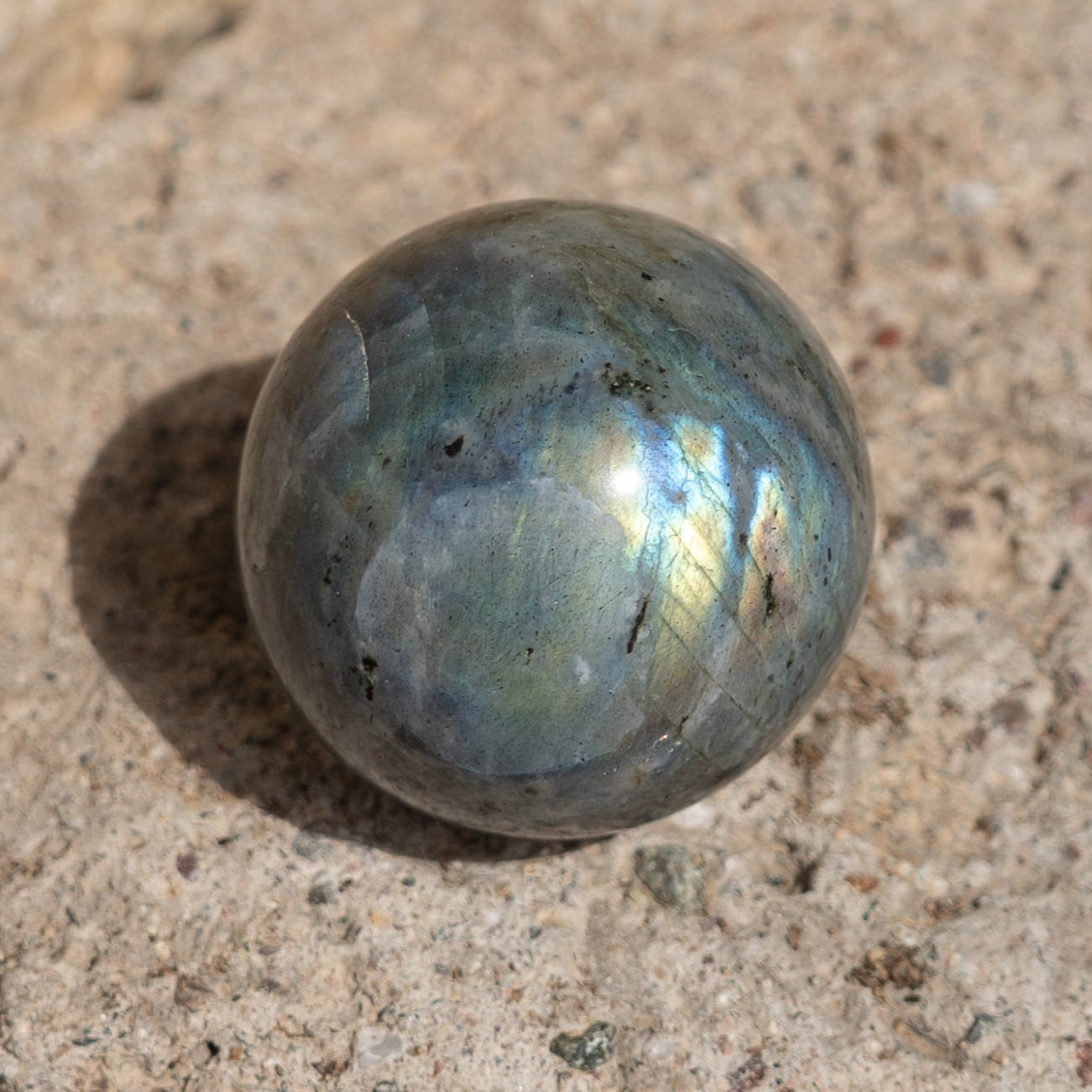Grey Labradorite Sphere